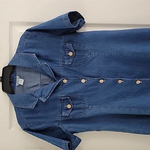 Robbie Bee 100% cotton blue midi dress, size 16